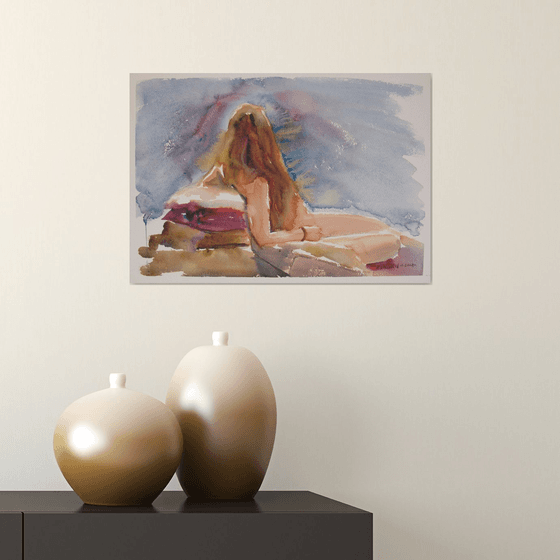 Reclining female nude