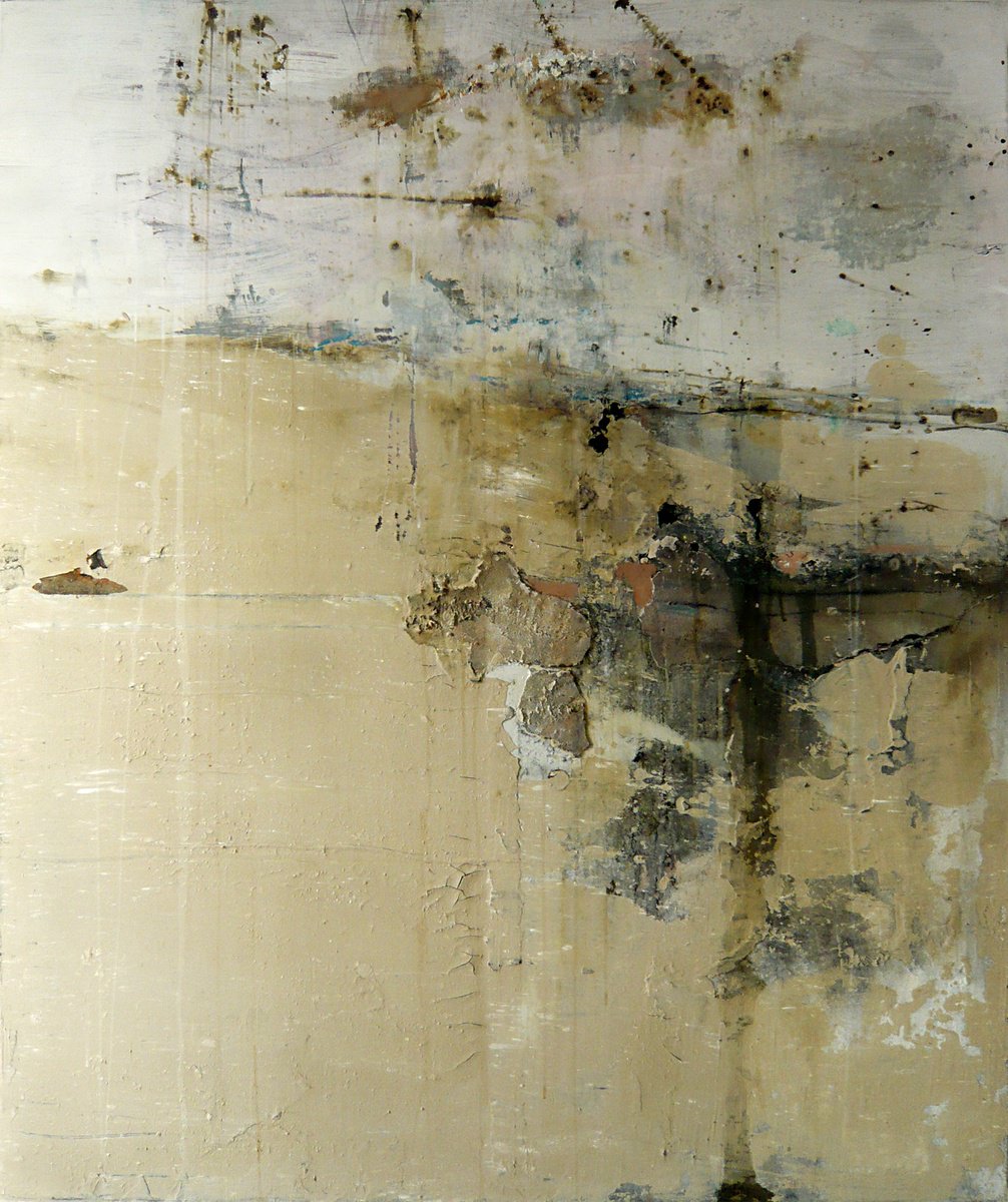 Organic Abstract Painting By Jaroslaw Broitman, 51 X 63, Island 7. 2019, Original Artwork