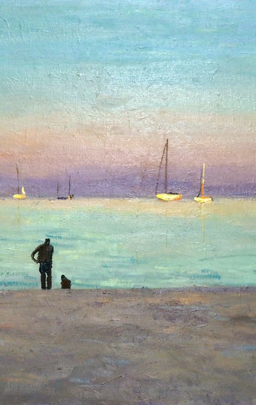 On the beach by Yuanyuan Liu