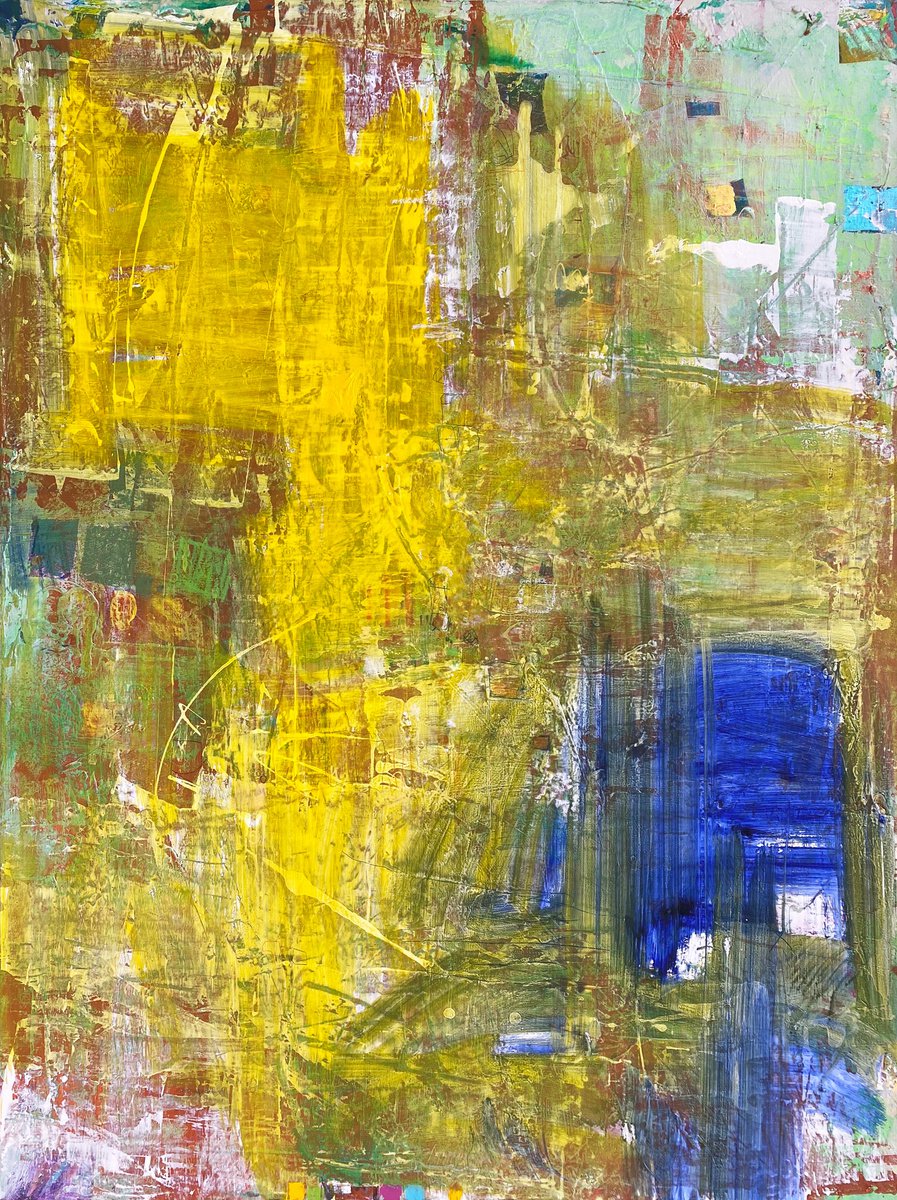 Organic Abstract Oil Painting By Jason Forcier, 36 X 48, Daylight Crept In, Original Artwork