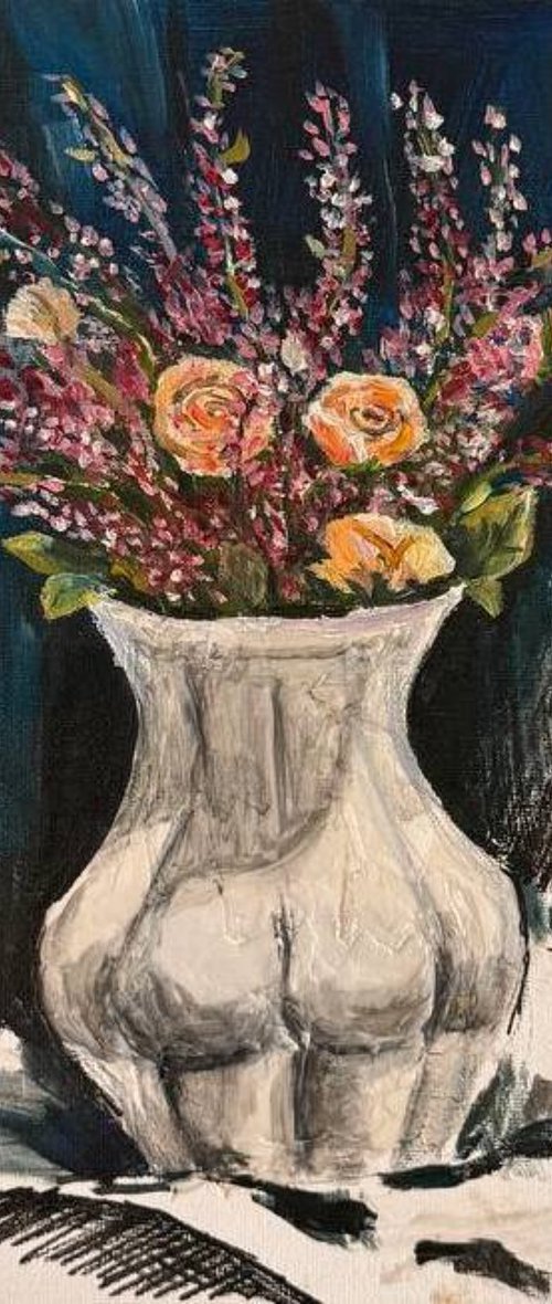 Still life with a vase by Lusine Keryan
