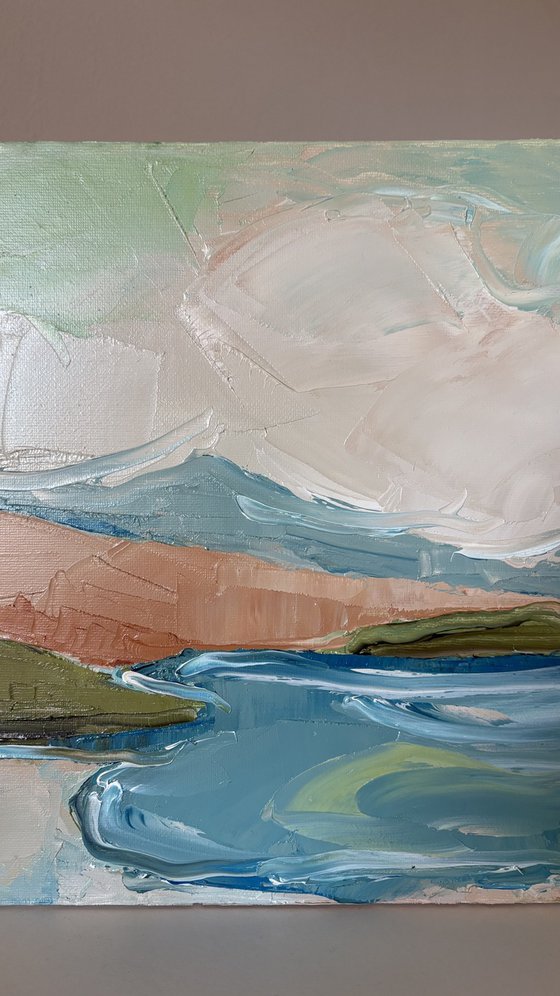 Whispers of the quiet sea shores landscape