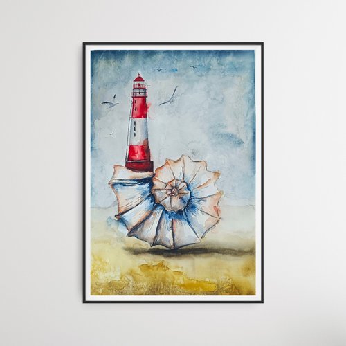 Seashell Lighthouse2 by Evgenia Smirnova