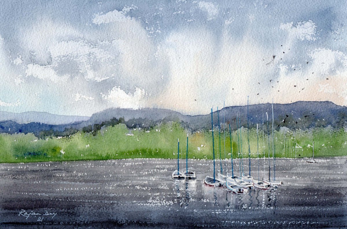 Mercer Lake Before Rain by RAJAN DEY