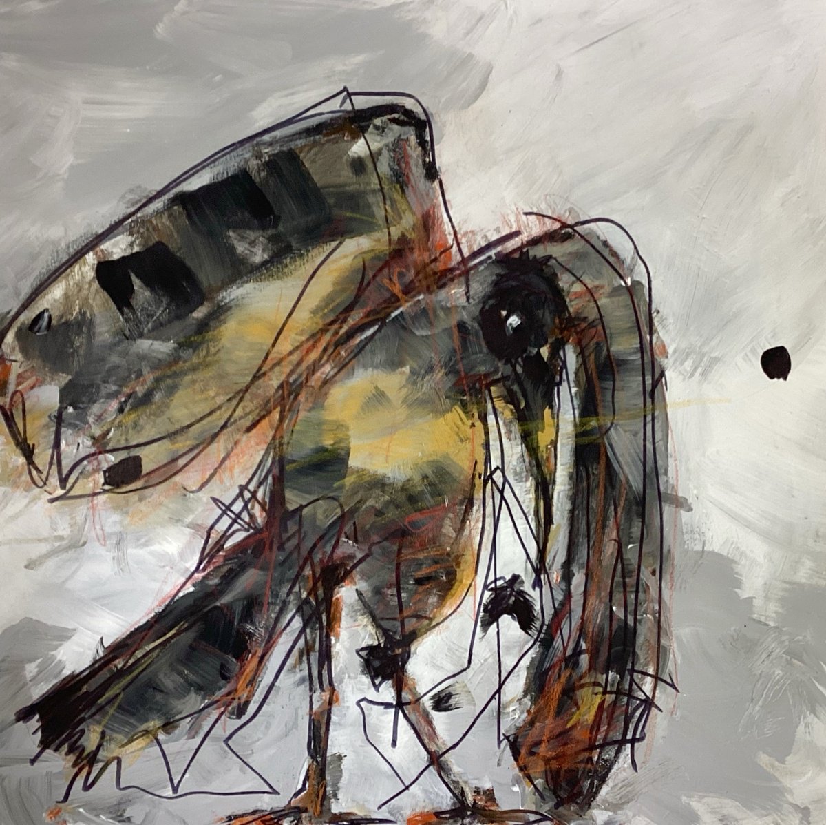 Expressive Painting , Tagged And Tangled By Irene Wilkes, 24 X 24, Artwork For Sale On Artfinder