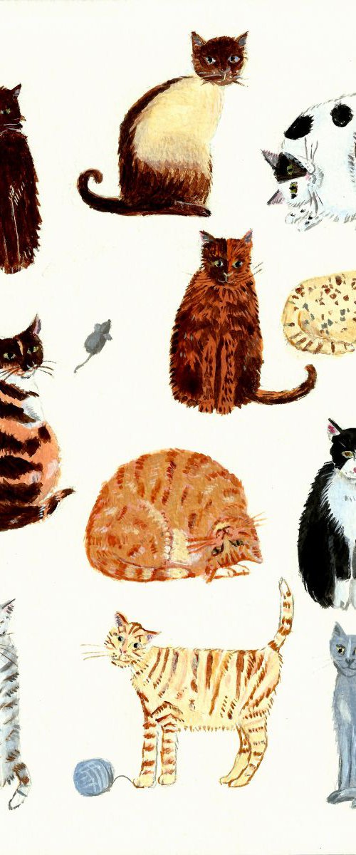 Cute Cats by Mary Stubberfield
