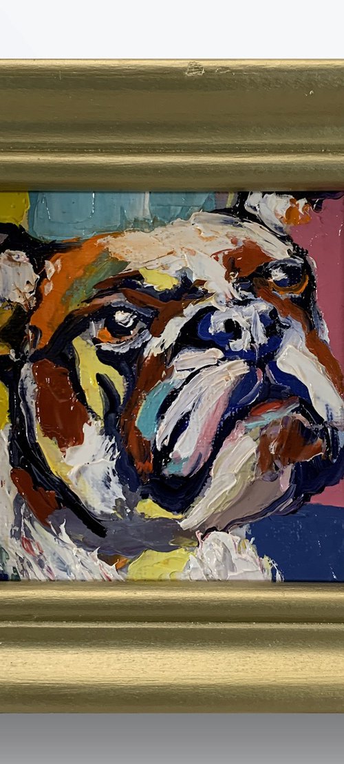 Colorful Bulldog. by Vita Schagen