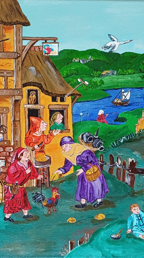 A Flemish Village by Corinne Hamer