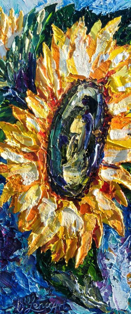 Shine (Palette Knife thick impasto) by Lena Owens at OLena Art