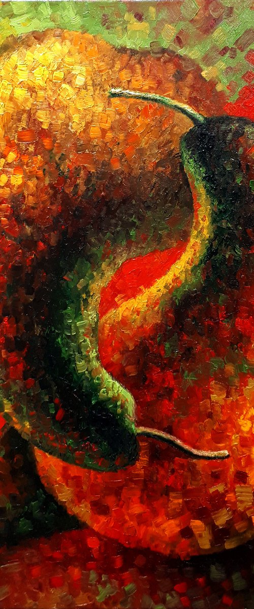 Pears in red by Serhii Voichenko