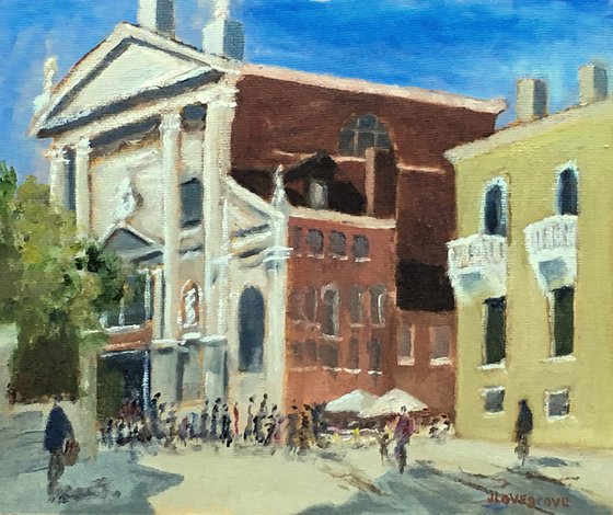 San Vidal, Venice, an original plein air oil painting