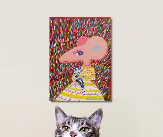 Alice & Her Blue Eued Cat