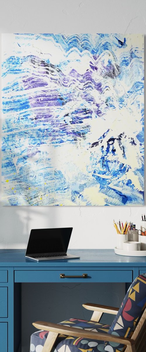 Tuffo - Abstract large painting by Isabella Nazzarri