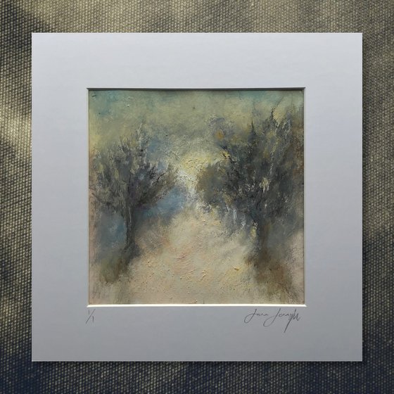 Winter Solstice (Study) - original, mounted painting