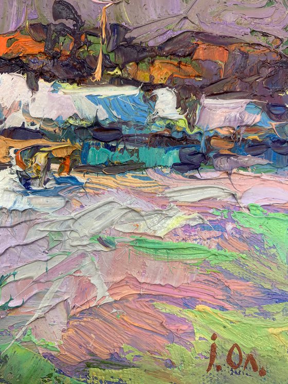 On the edge of the village