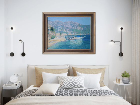 Yachts in the Turunc Koyu harbor