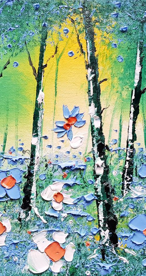 "Viridian Forest & Flowers in Love" by Phil Broad