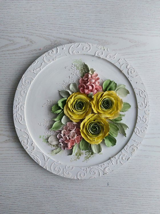 Sculpture painting Ranunculus