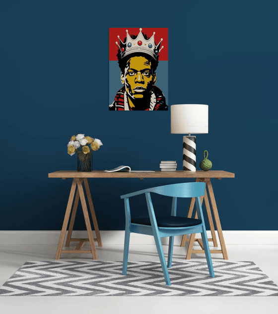 Portrait of Jean Michel Basquiat