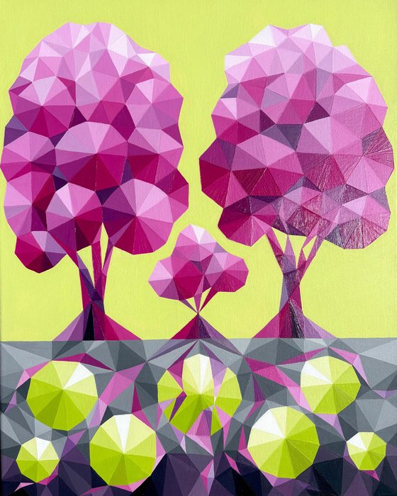 FUCHSIA ABSTRACT PEDIGREE