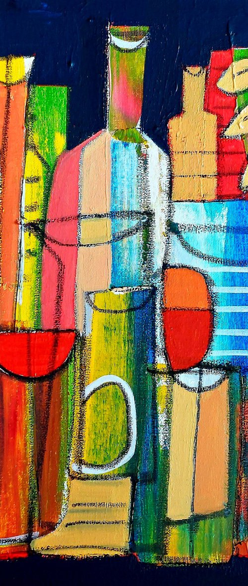 Still Life and Bottles IV by Jan Rippingham