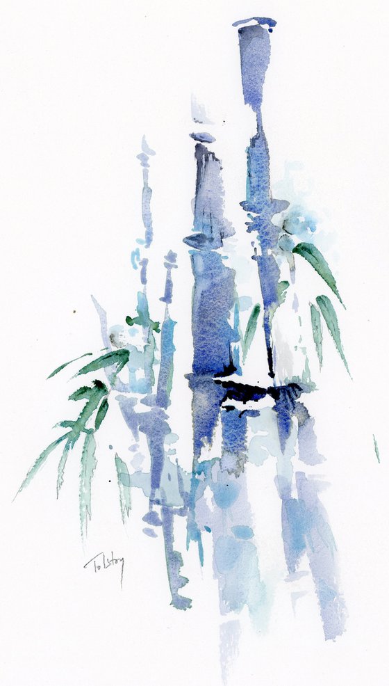 Bamboo and Leaves