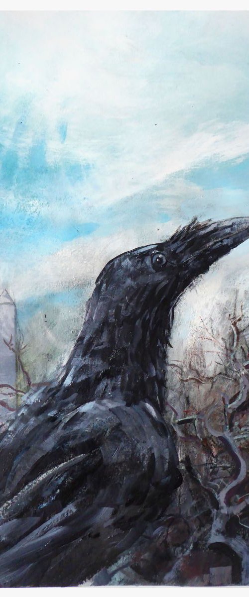 Raven, Highgate, London by John Sharp