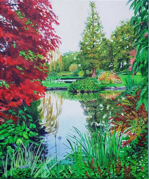 Autumn on the Lake, Beth Chatto Gardens by Adam R Tucker