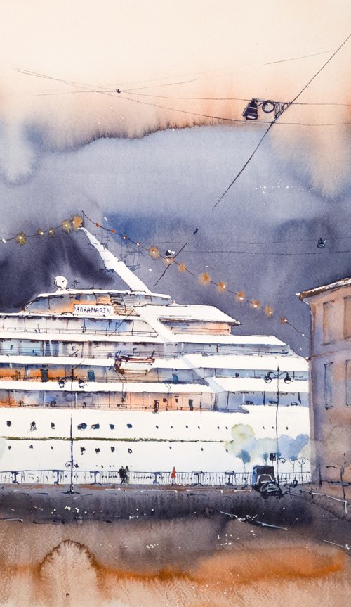 Sailing on a cruise ship by Marina Abramova