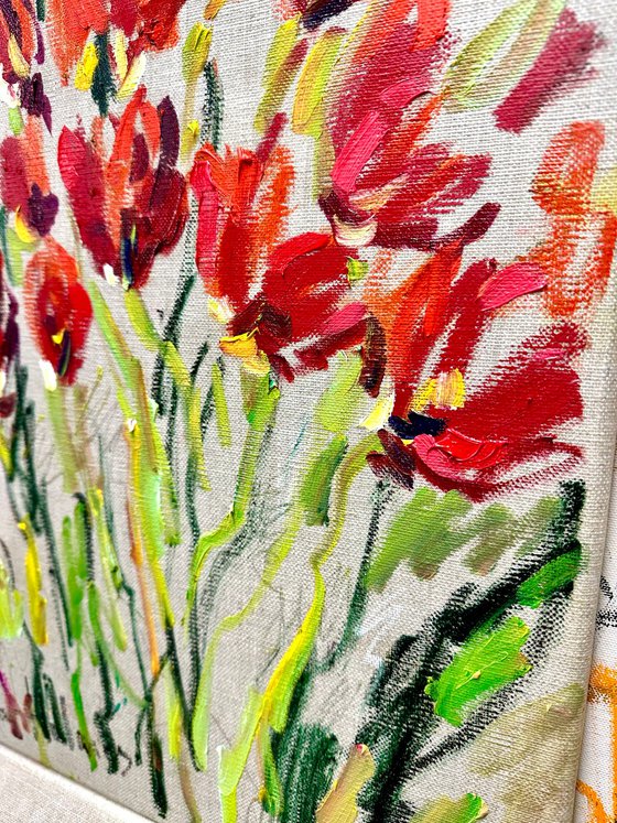 Red tulips