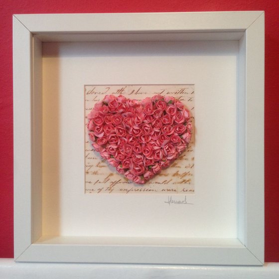 Old letter of Love, 2016 Heart of Roses (PINK)