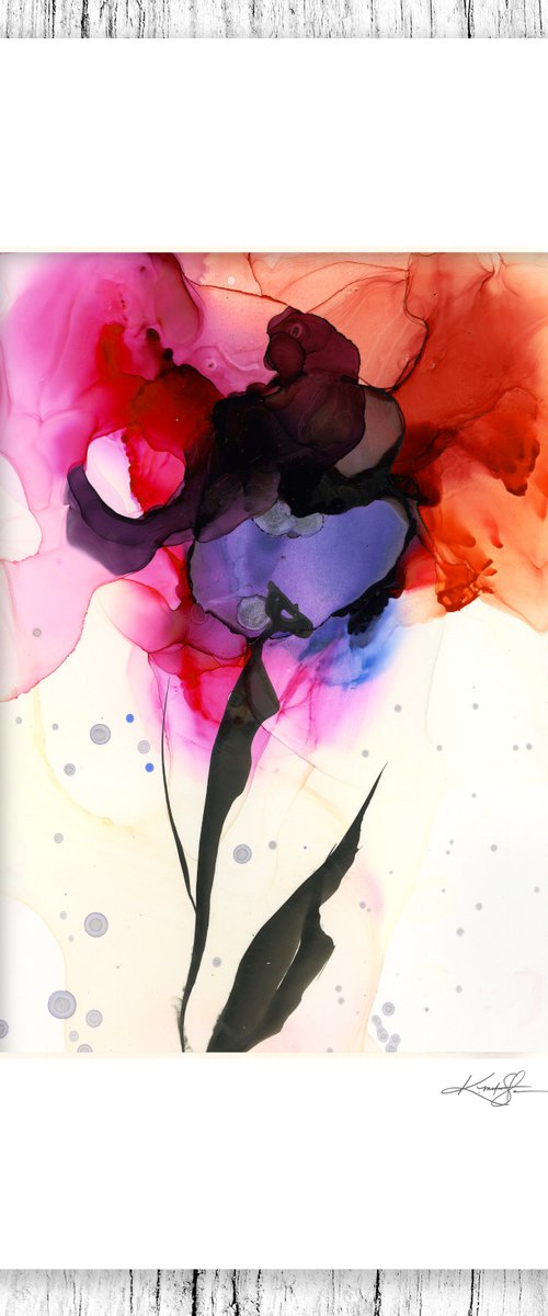 Flower Zen 22 - Floral Abstract Painting by Kathy Morton Stanion by Kathy Morton Stanion