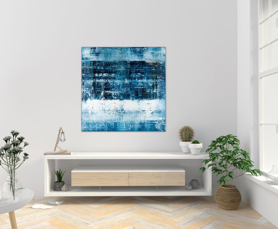 Blue abstract painting CK312