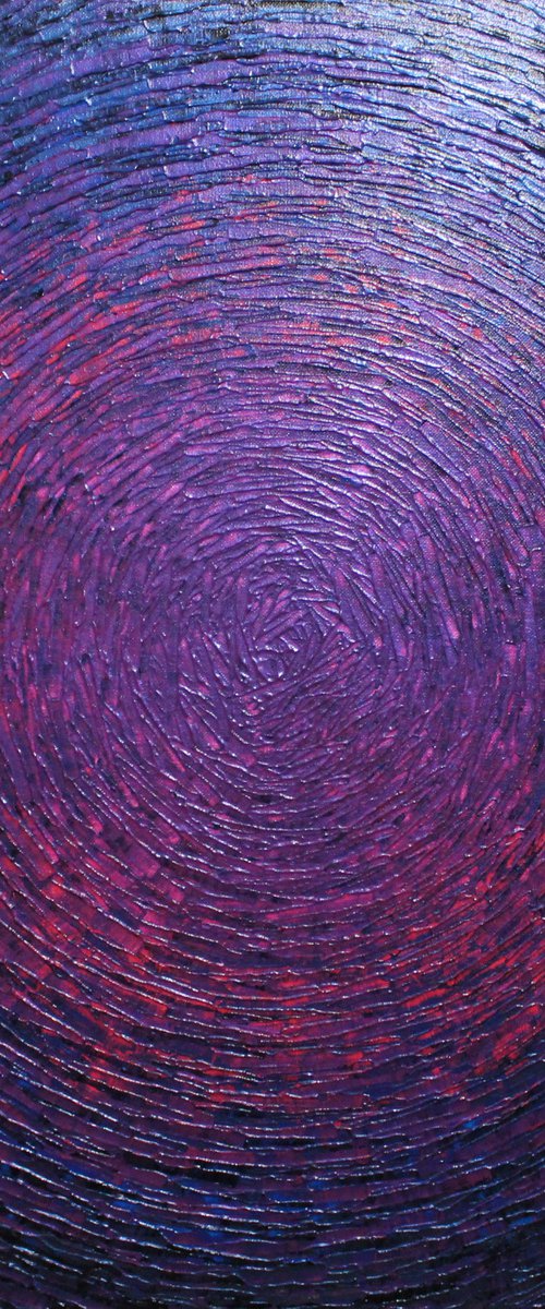 Dark blue pink shine by Jonathan Pradillon