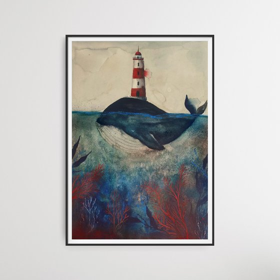 Whale & Lighthouse