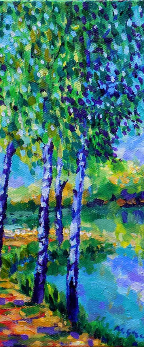 Trees by the river by Maja Grecic