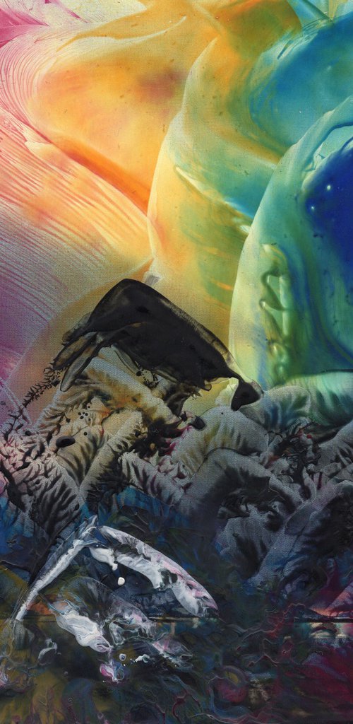 Encaustic Abstract 6 by Alona Hryn