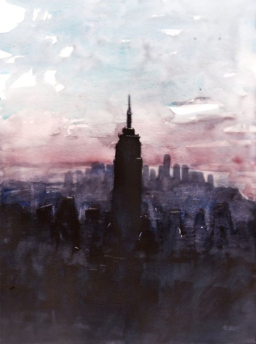 New York - Brumes d'Automne by Nicolas Jolly