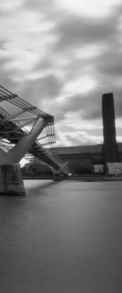 Millennium Bridge and Tate Modern, London by Paula Smith