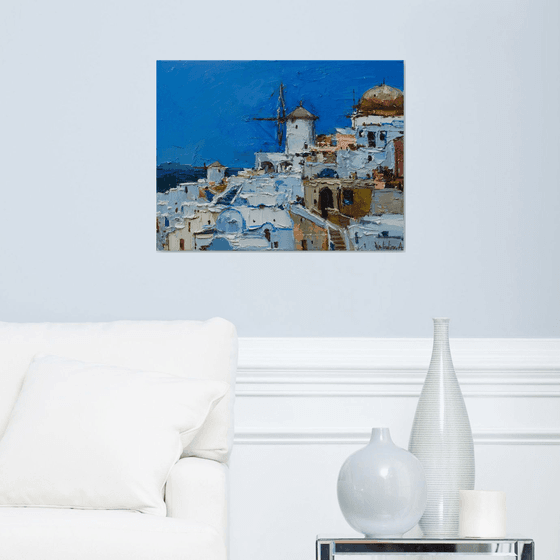 Santorini, Greece - Original landscape painting