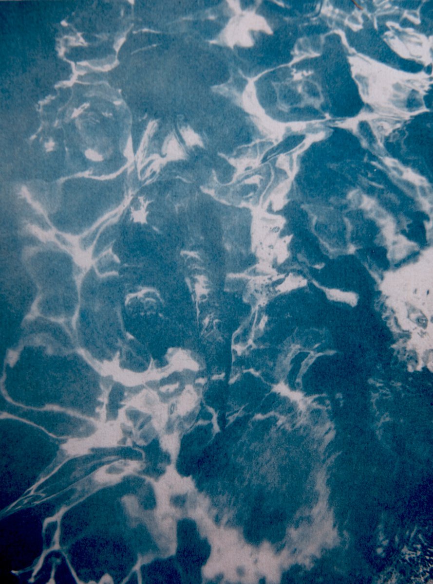 Hold Your Breath ??- Cyanotype by Georgia Merton