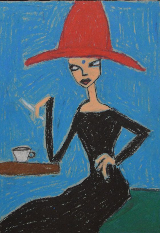 Lady in caffee