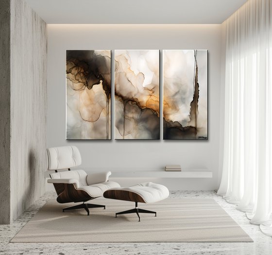 Amber Dances - Abstract Giclee
