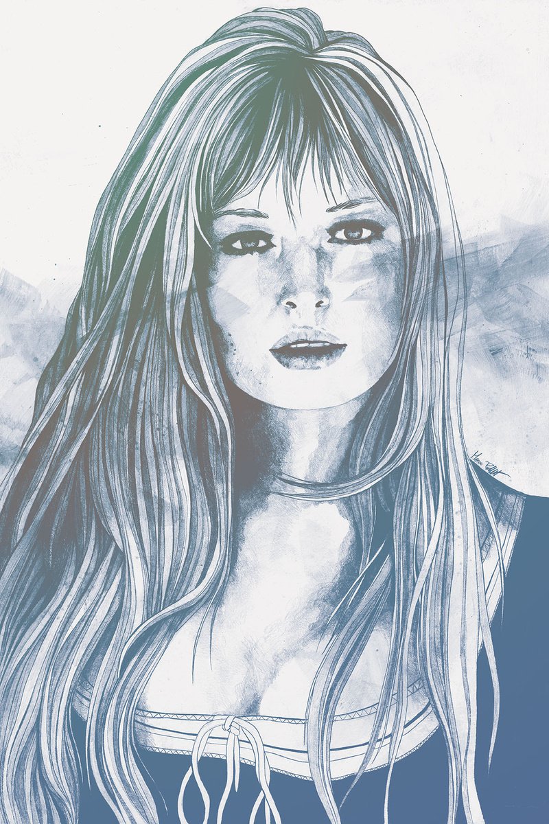 Monica aq | pencil portrait of italian actress Monica Vitti | gicl�e print by Marco Paludet