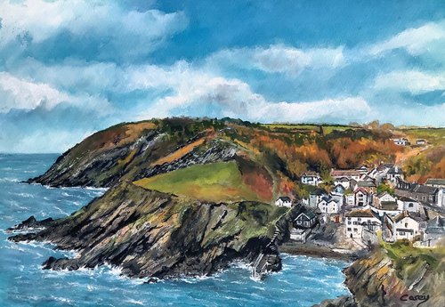 Cornish coast Portloe by Darren Carey