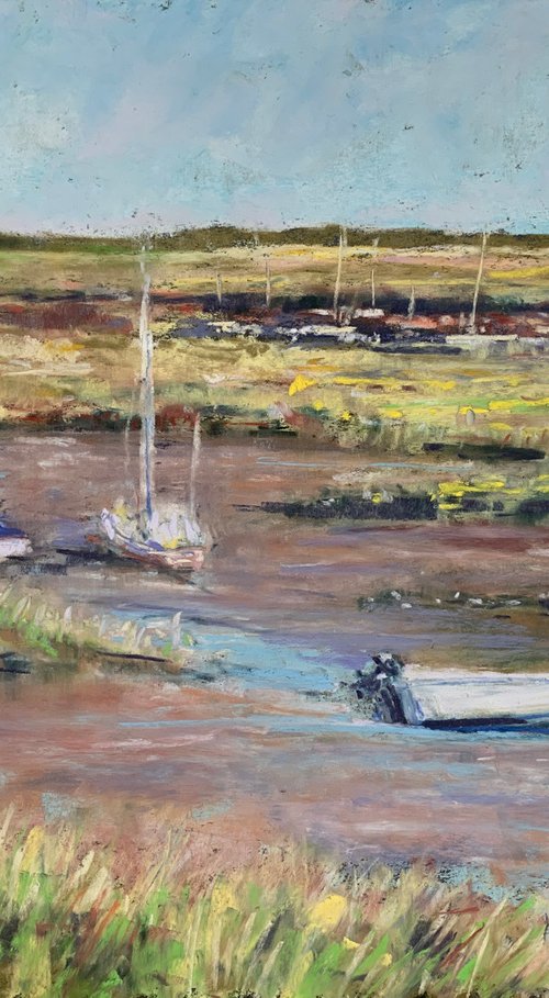 Boats at Brancaster Staithe by Andrew Moodie