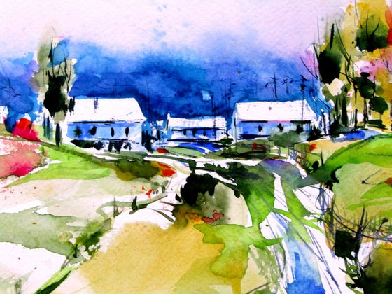 Farm after storm