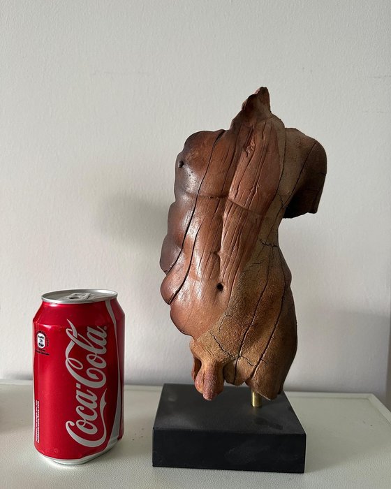 Male nude sculpture male torso ceramic figurine