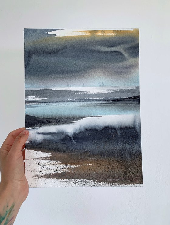 Sea and Silence (Diptych)