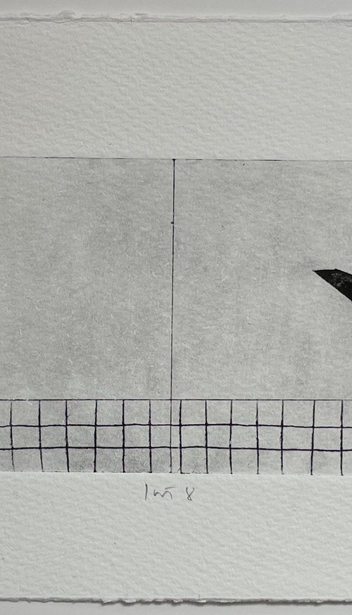 Quiet Interior No.8 drypoint print by Francesca Iannaccone